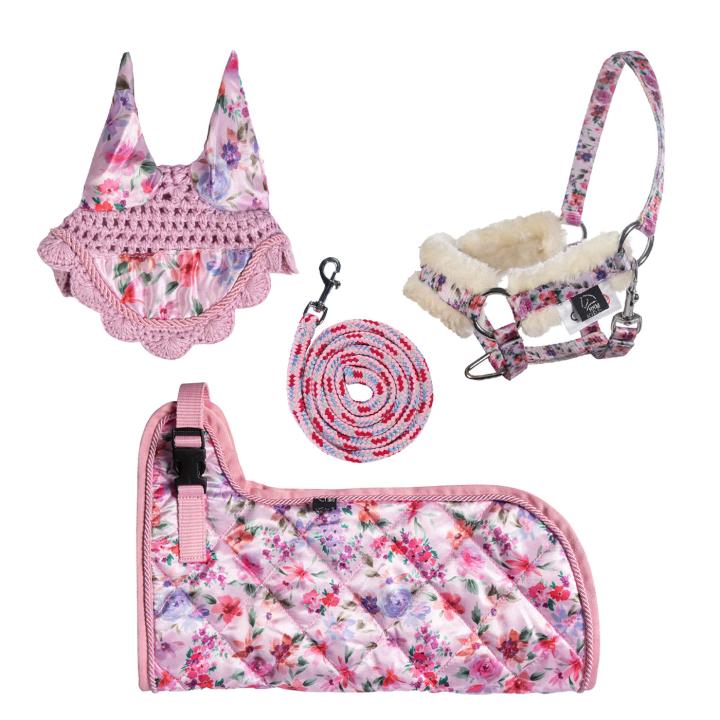 Hobby Horse Set - Halfter, Strick, Decke & Fliegenhaube im passenden Design + Gratis Stirnriemen